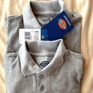 2 BRAND NEW AND NEVER BEEN WORN BOYS 14-16(large) DICKIES POLO SHIRTS
